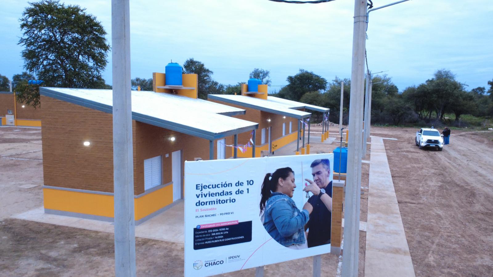 SE CONSOLIDA EL PLAN DE VIVIENDAS ÑACHEC EN EL INTERIOR PROVINCIAL