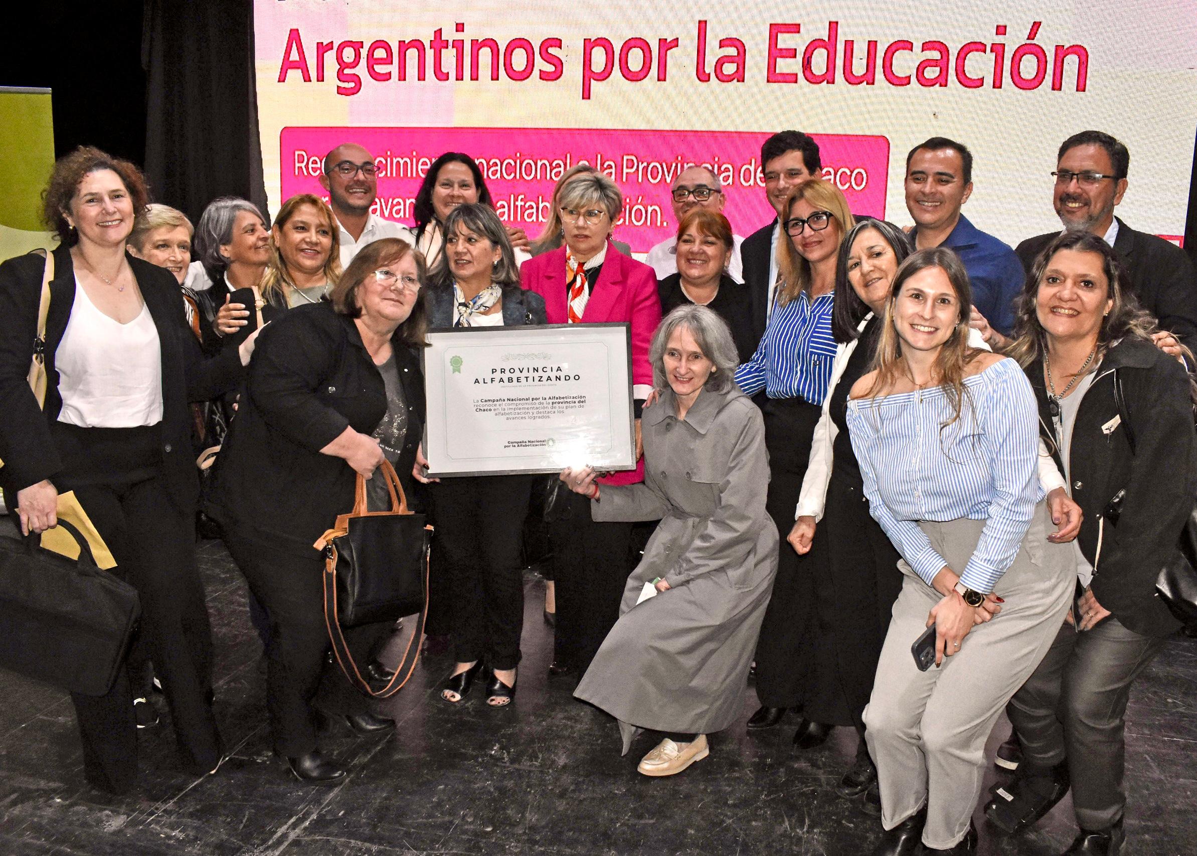*”ARGENTINOS POR LA EDUCACIÓN”: CHACO FUE RECONOCIDO HOY POR LOS AVANCES LOGRADOS EN ALFABETIZACIÓN INICIAL*