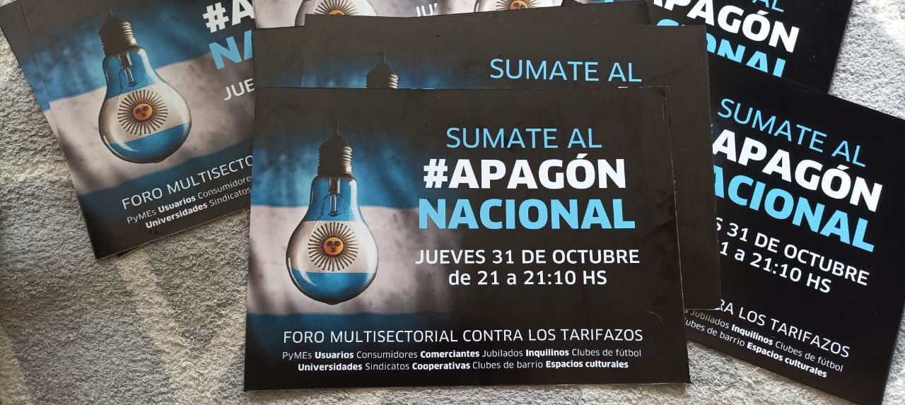 La Patagonia se suma al #ApagónNacional